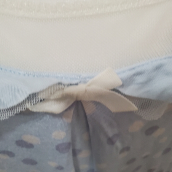 Simply vera vera wang polka dot ruffle lace trim chemise - Picture 4 of 12